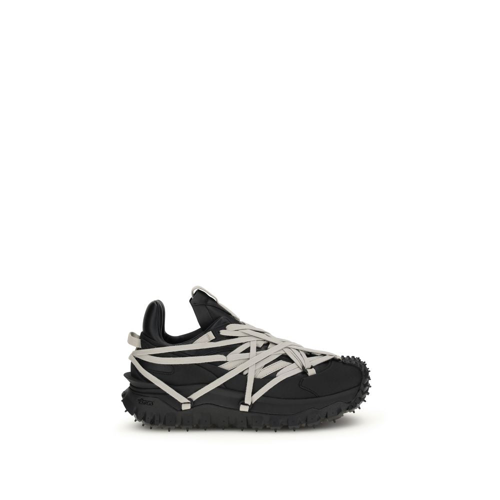 Black Rubber Athletic Sneakers