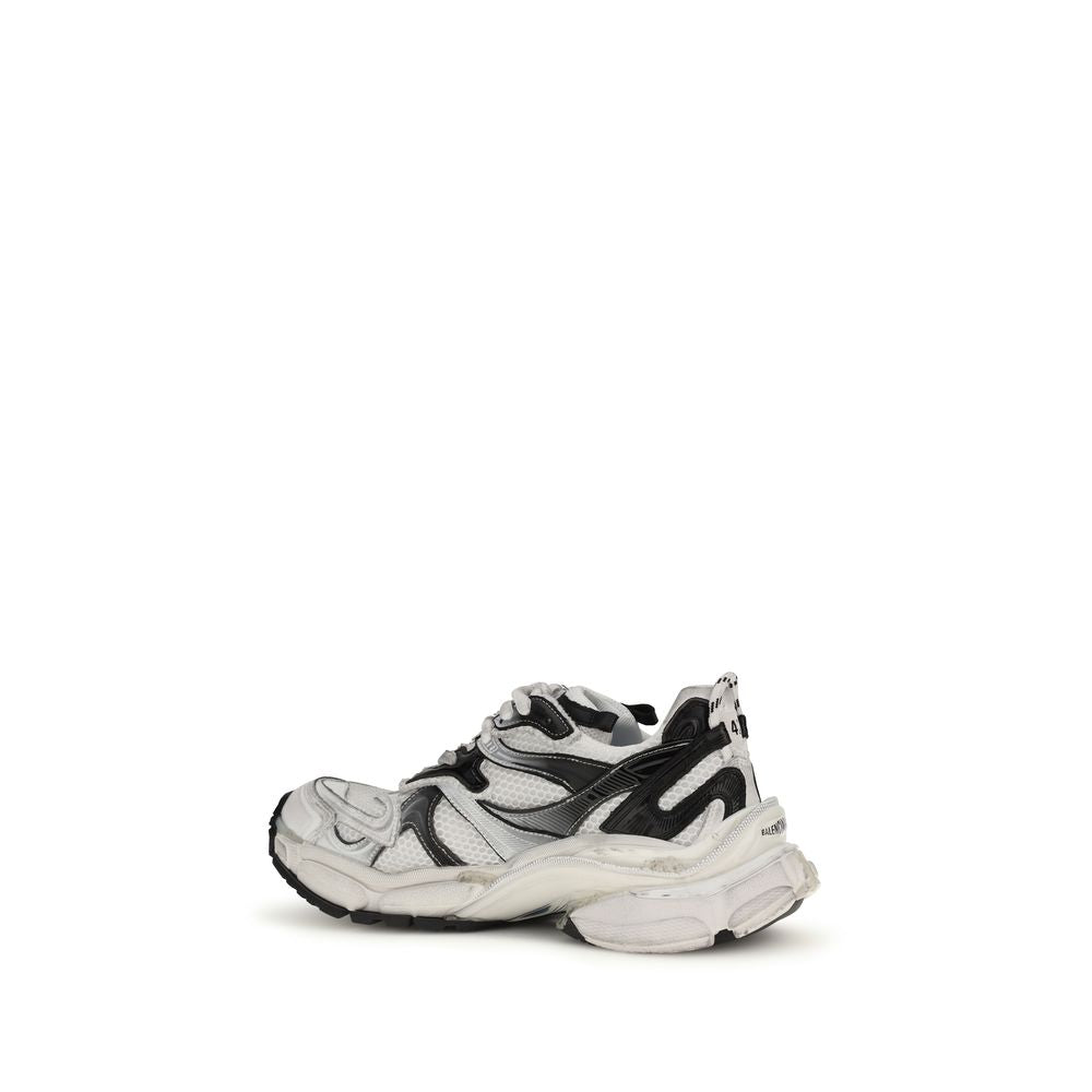 Gray Polyethylene Athletic Sneakers