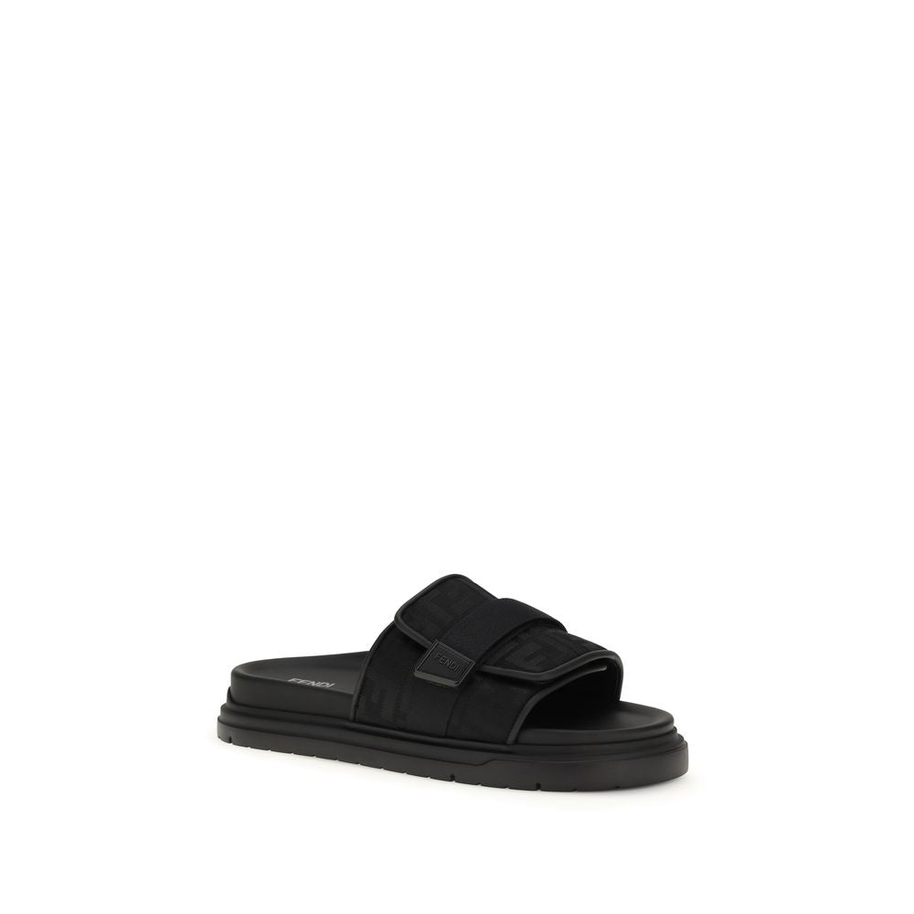 Black Polyamide Sandals