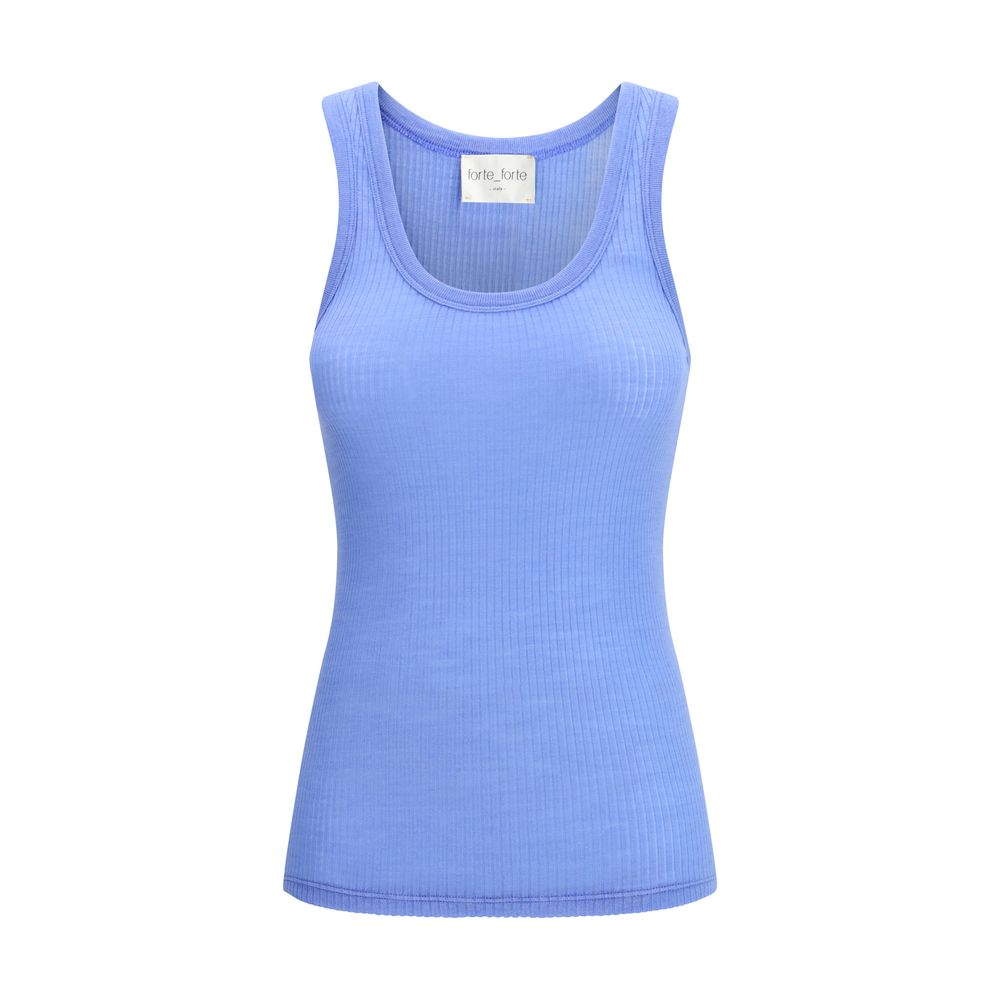 Blue Fleece Wool Top
