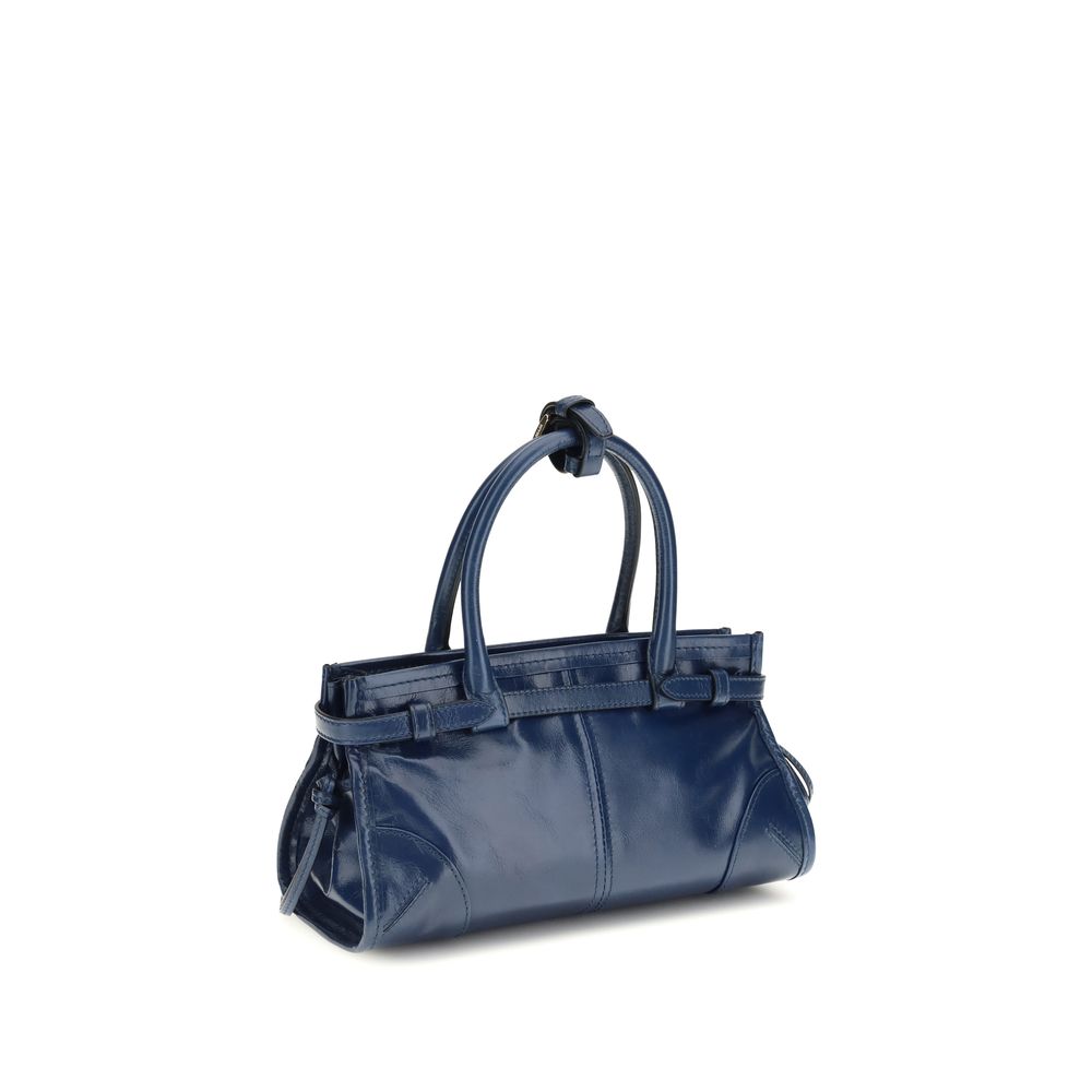 Blue Calf Leather Bos Taurus Handbag