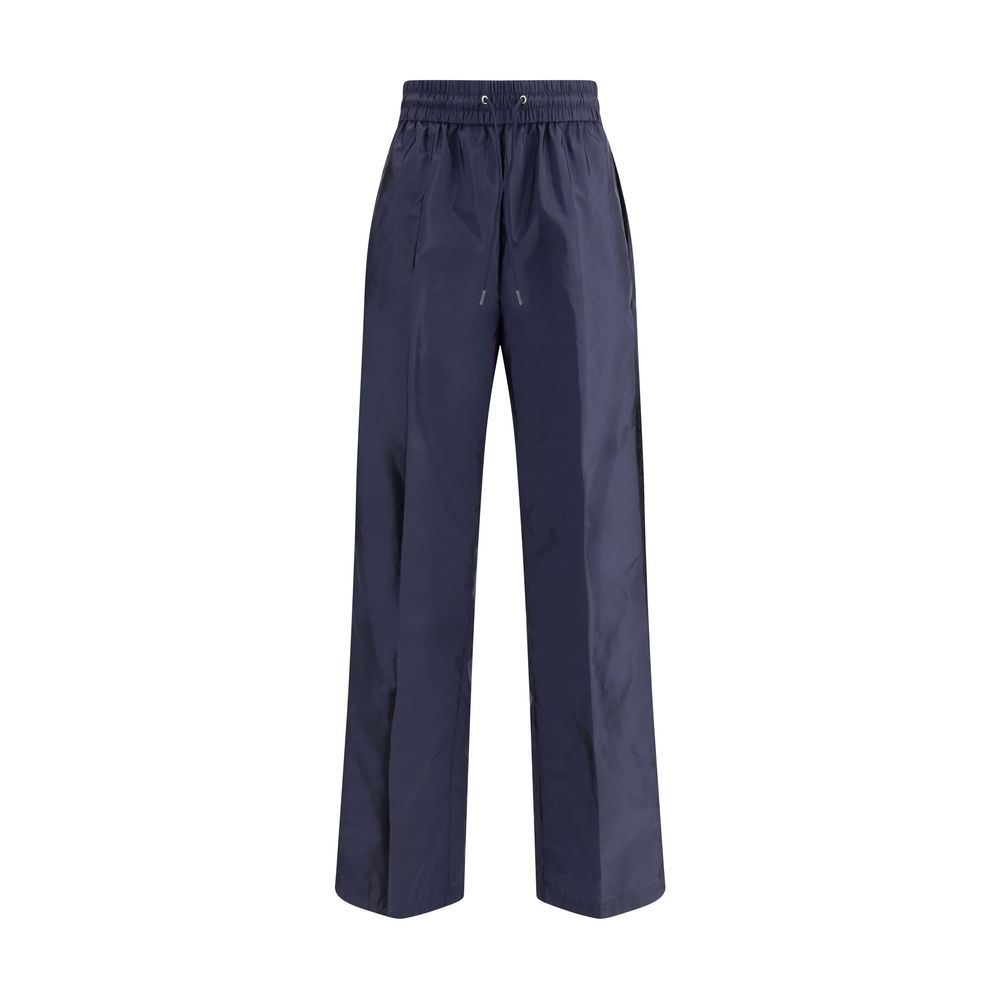 Blue Recycled Polyamide Casual Pants