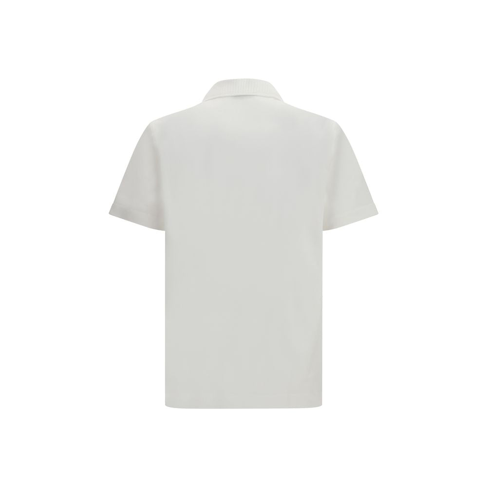 White Cotton Polo Shirt