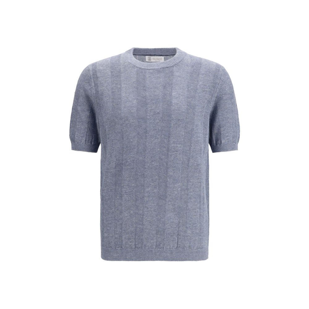 Blue Linen T-Shirt