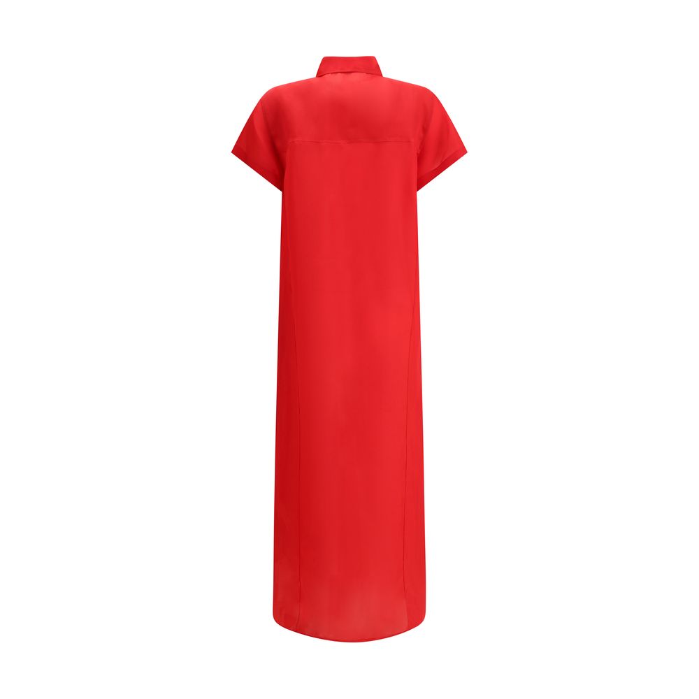 Multicolor Silk Casual Dress