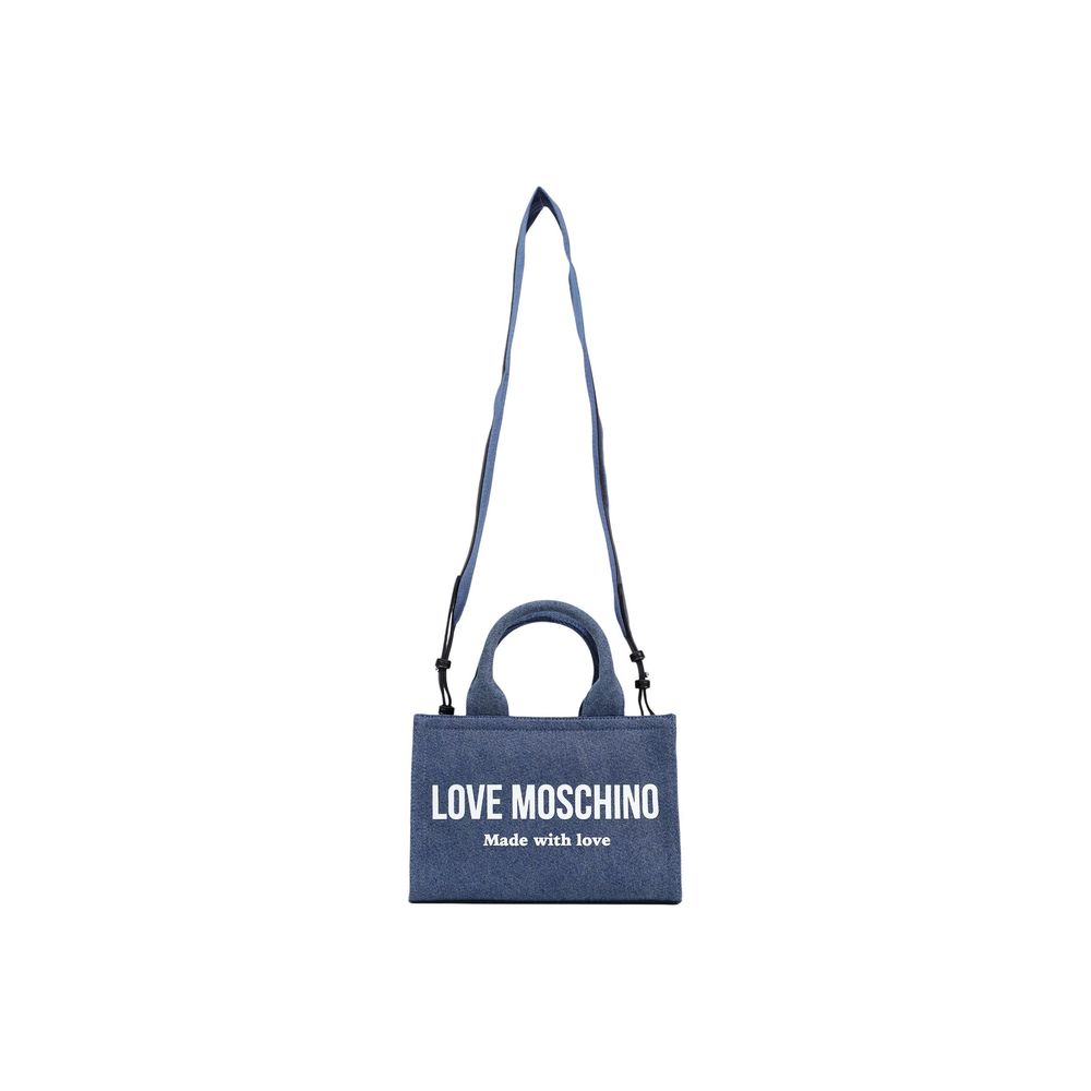 Blue Cotton Handbag