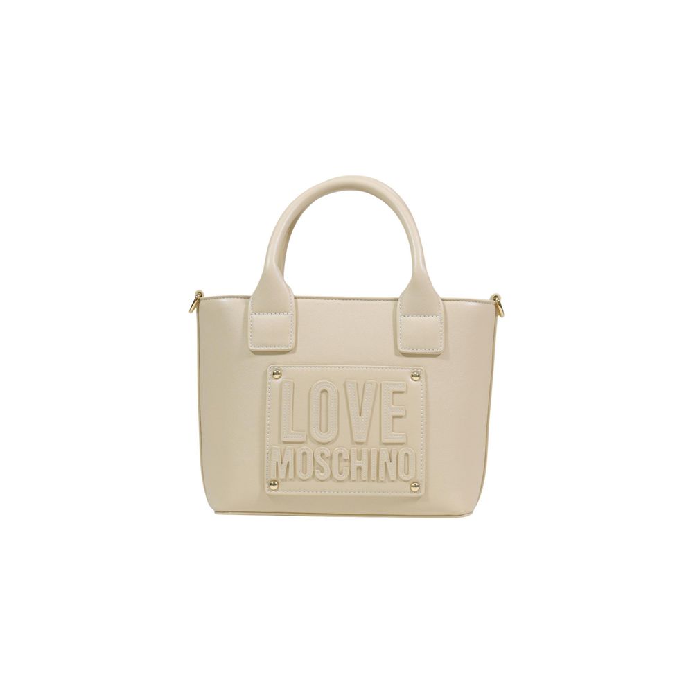Cream Polyethylene Handbag