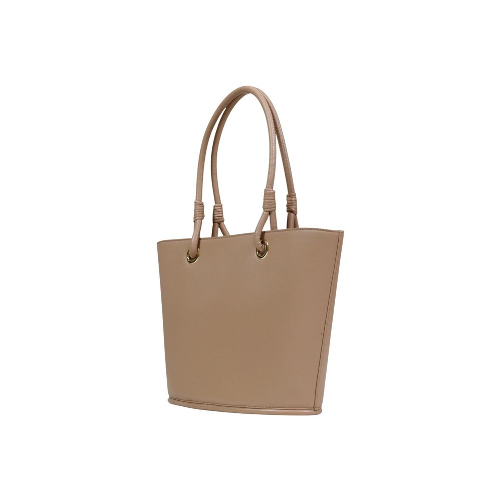Beige Polyethylene Handbag