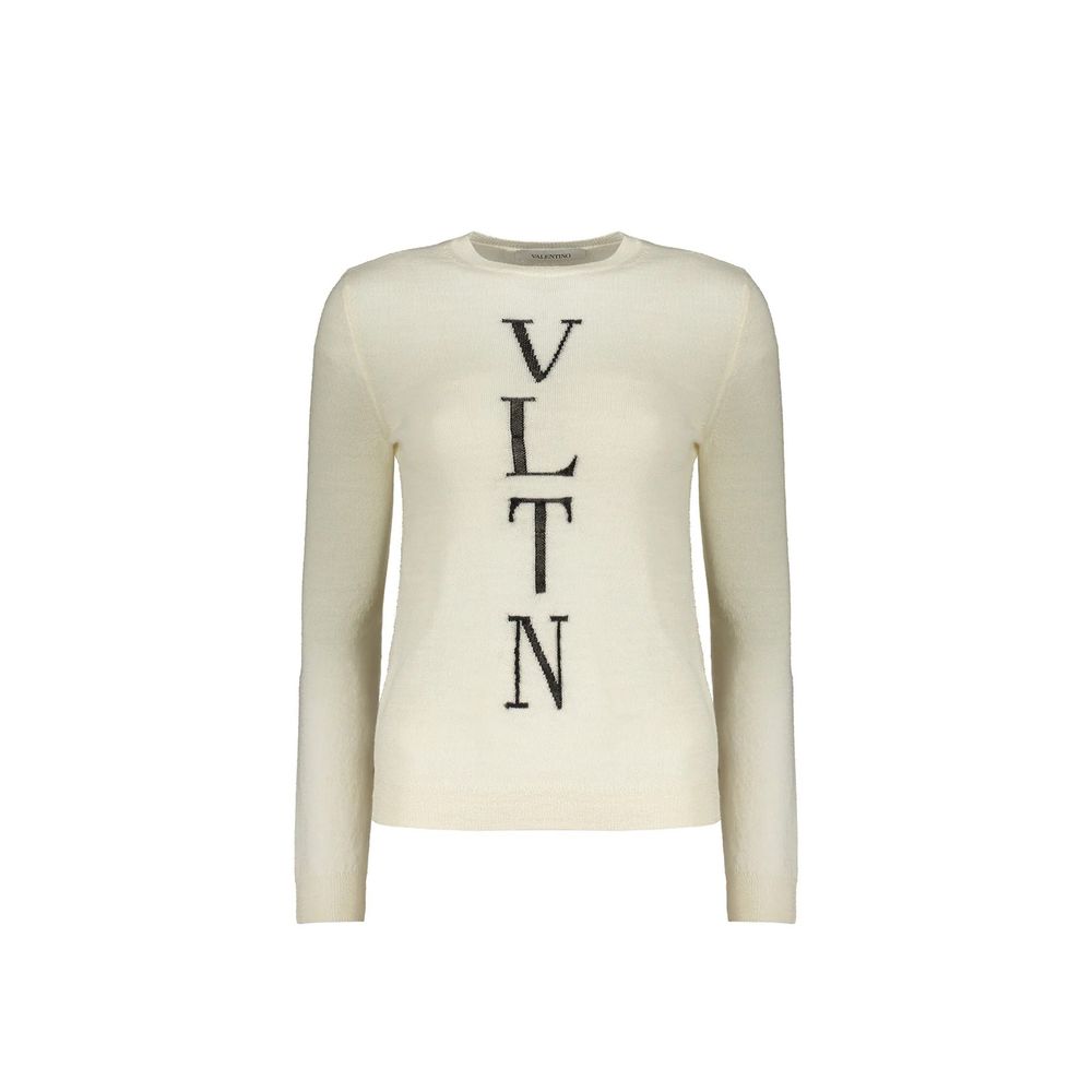 Beige Virgin Wool Sweatshirt