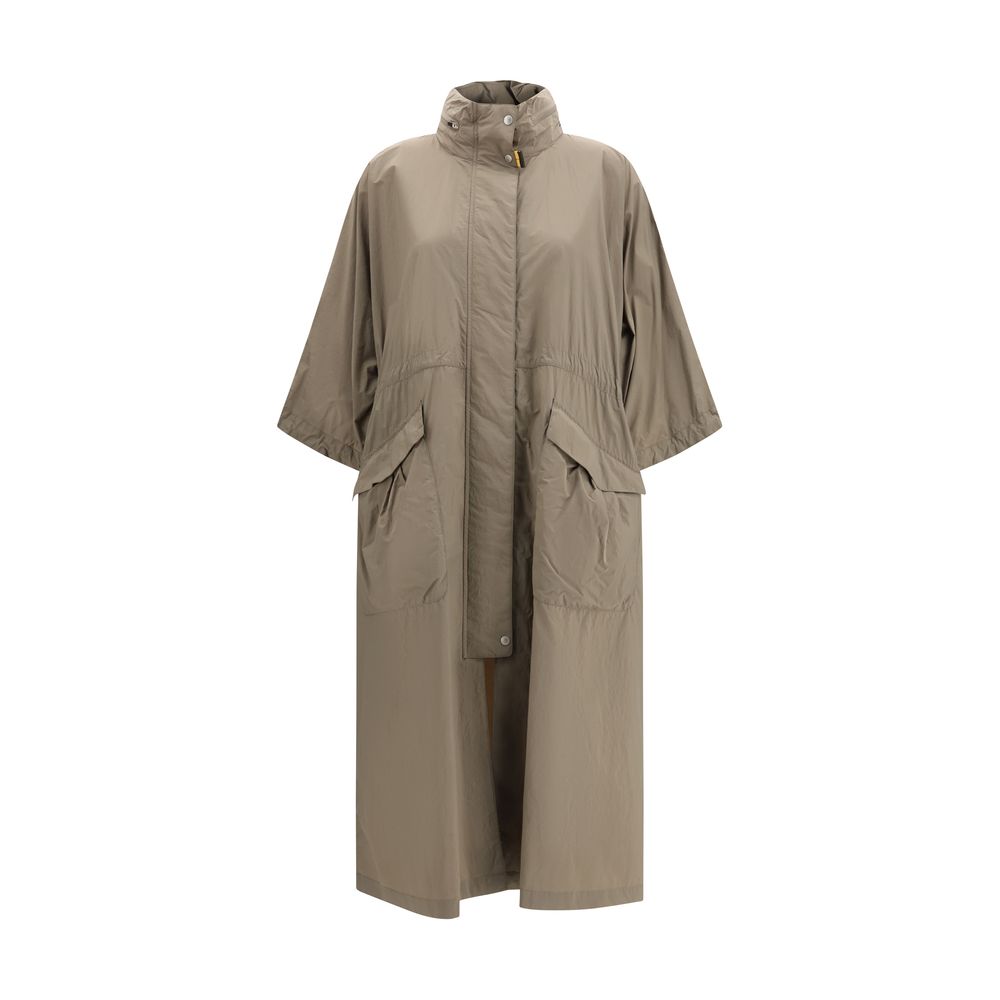 Bicolor Polyamide Trench Coat