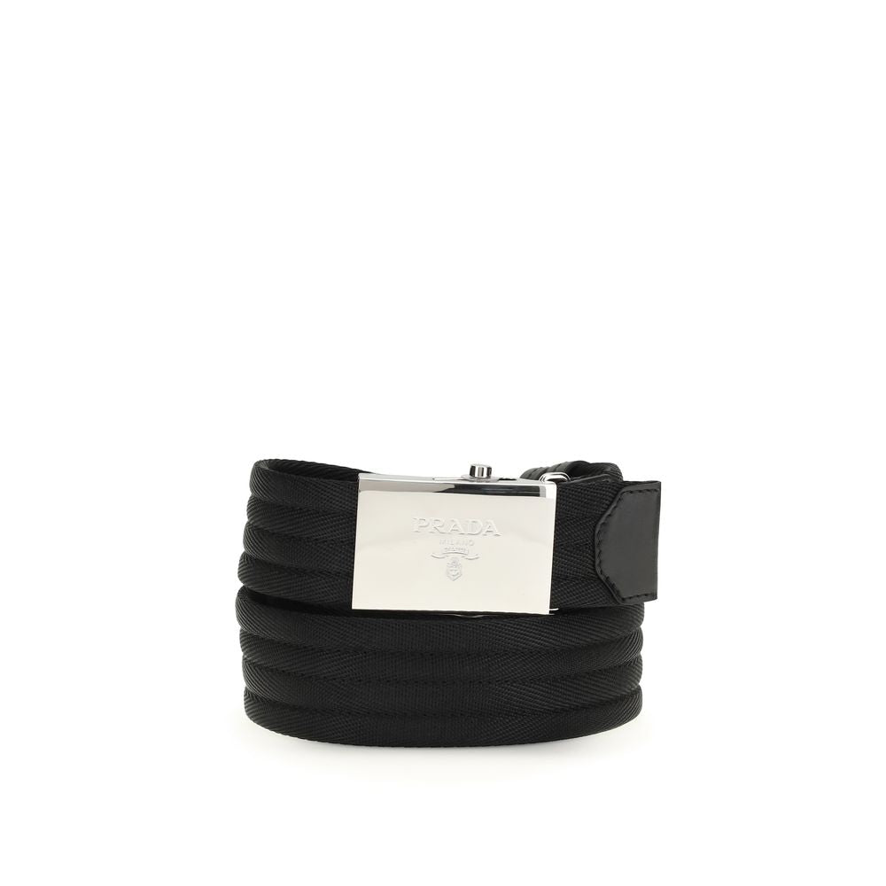 Black Polyester Thin Belt