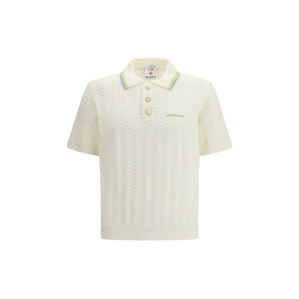 Beige Cotton Polo Shirt