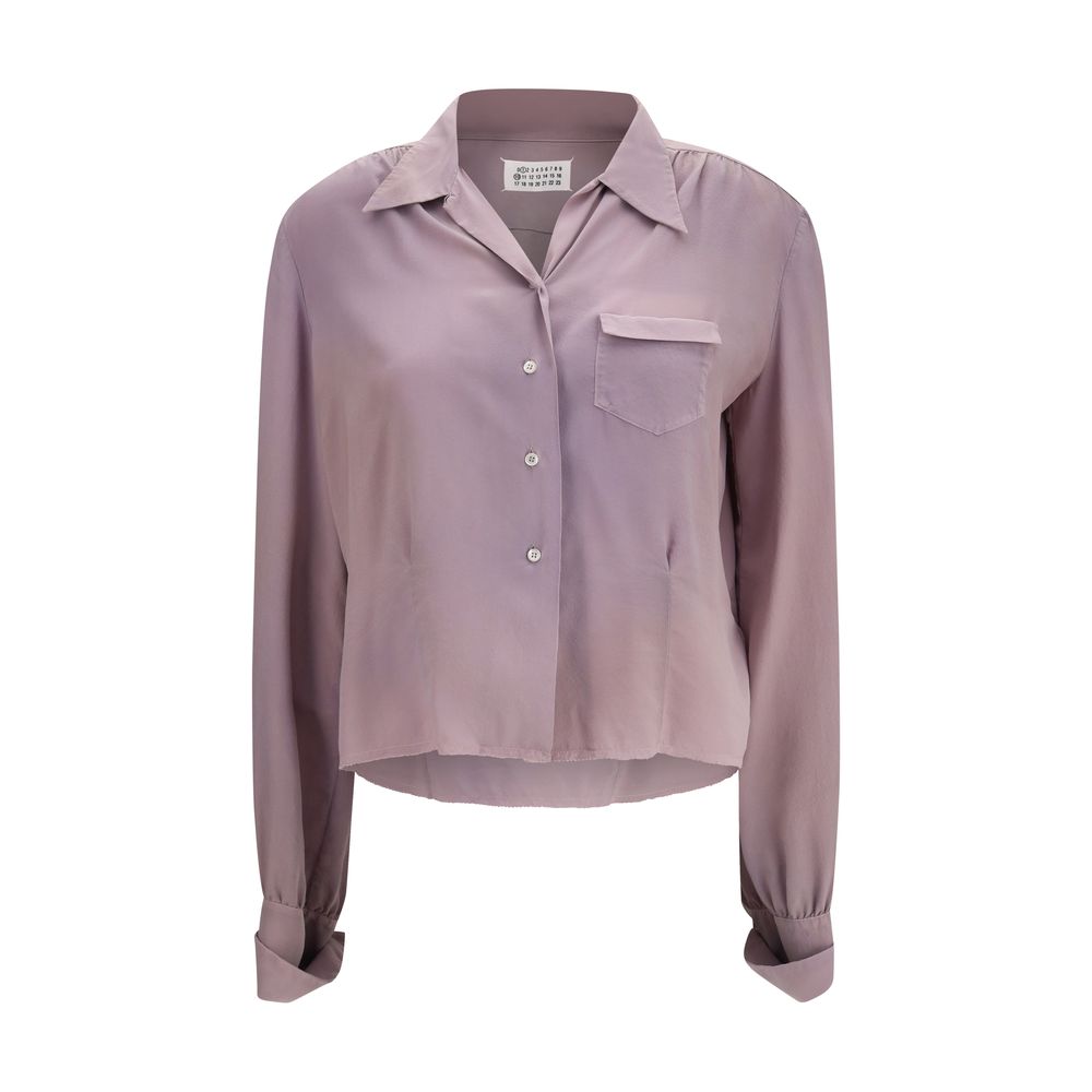 Purple Silk Dress Shirt