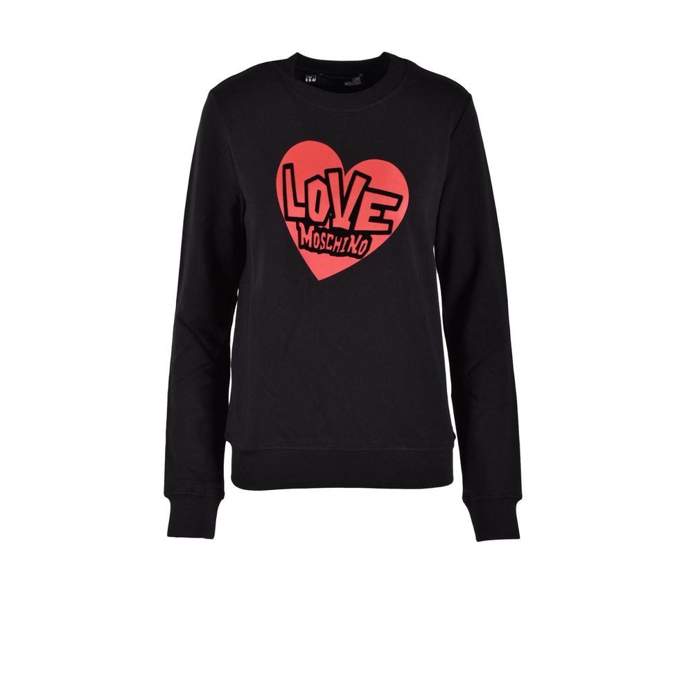Black Cotton Sweatshirt