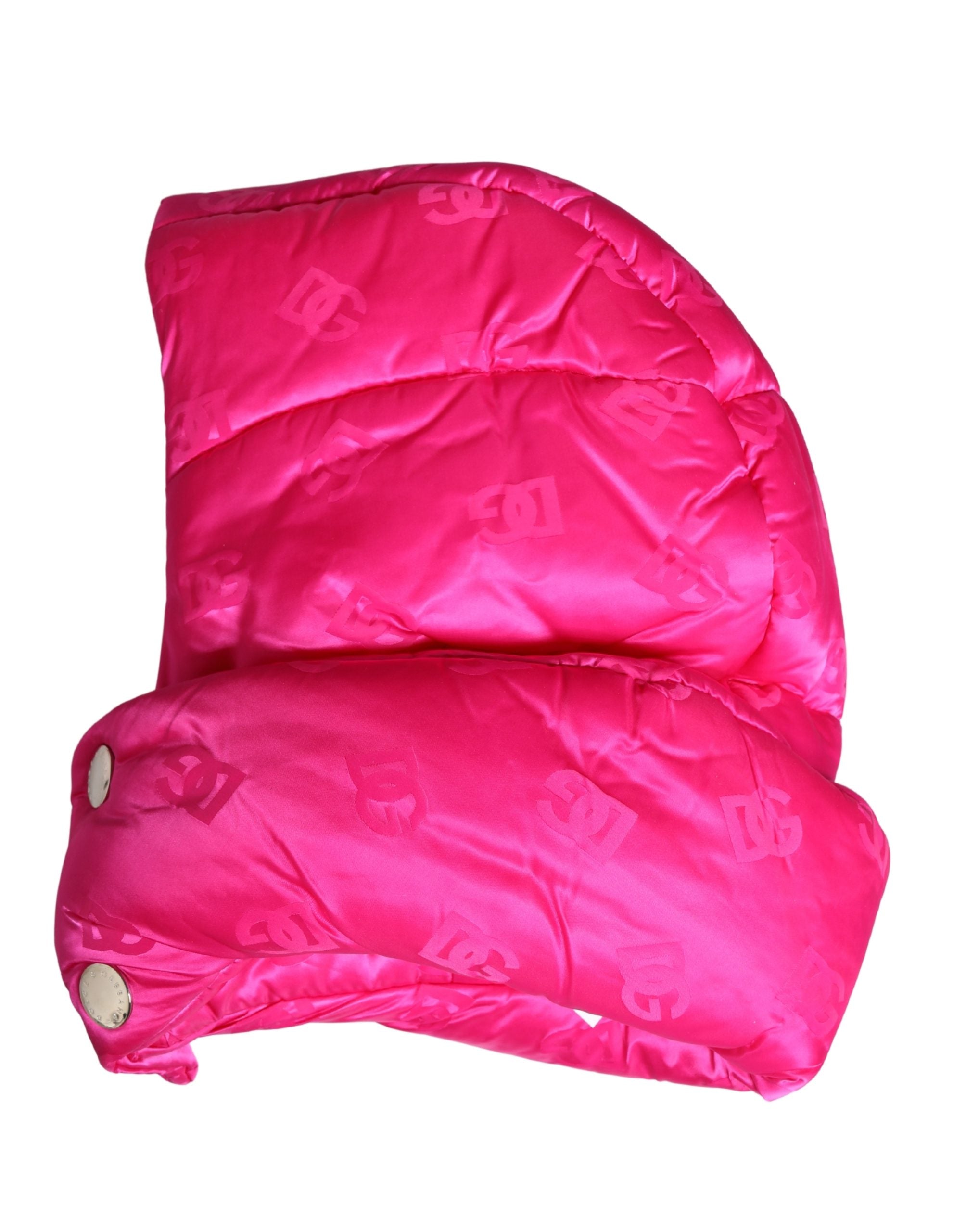 Men Pink Logo Print Whole Head Wrap Capello Hat