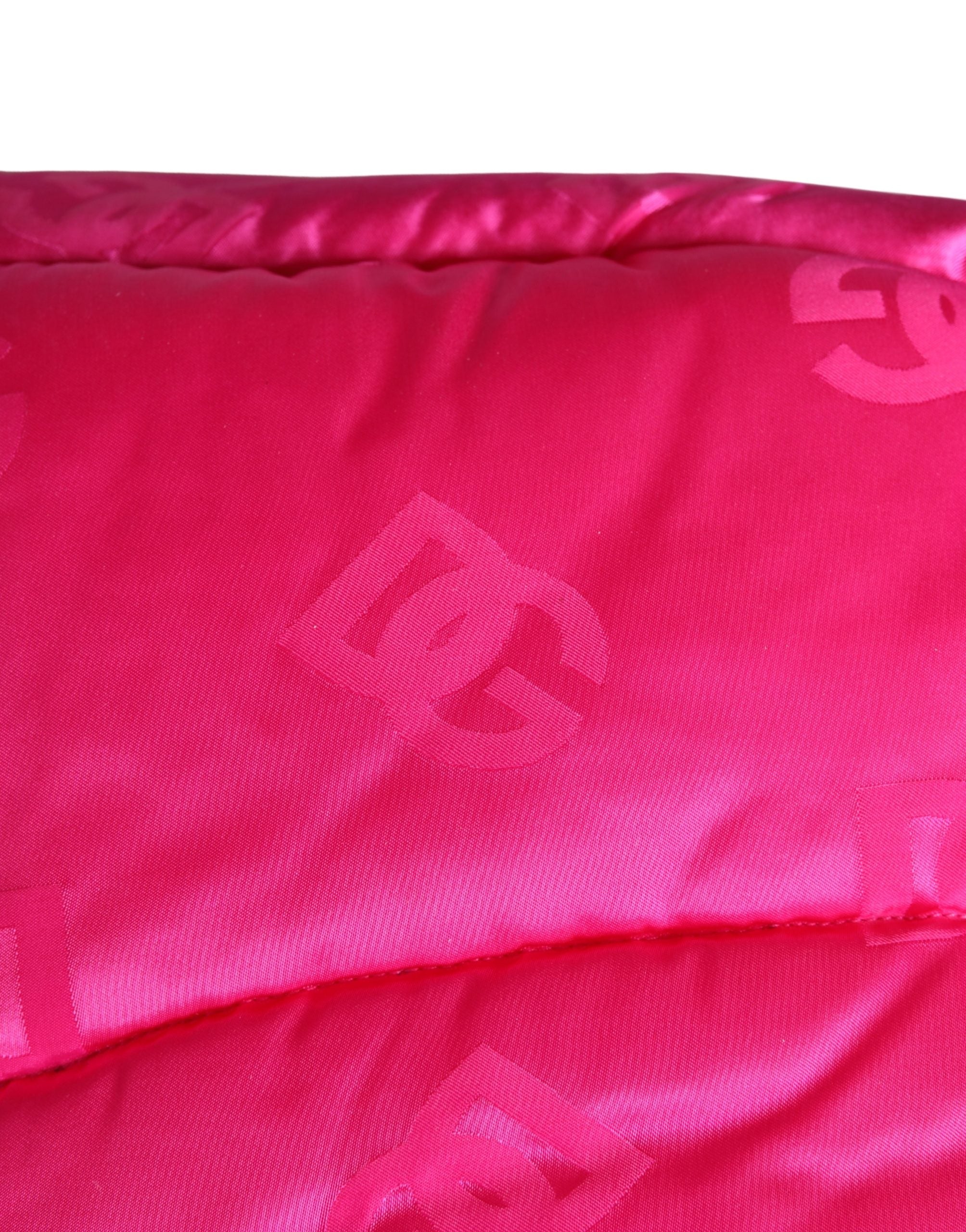 Men Pink Logo Print Whole Head Wrap Capello Hat