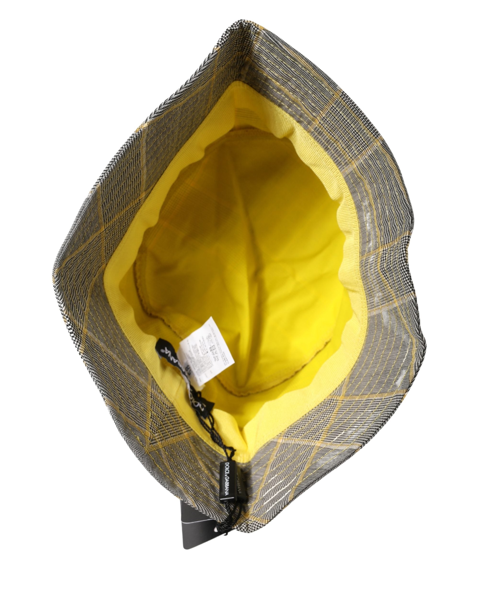 Men Gray Checkered Bucket Fisherman Capello Hat