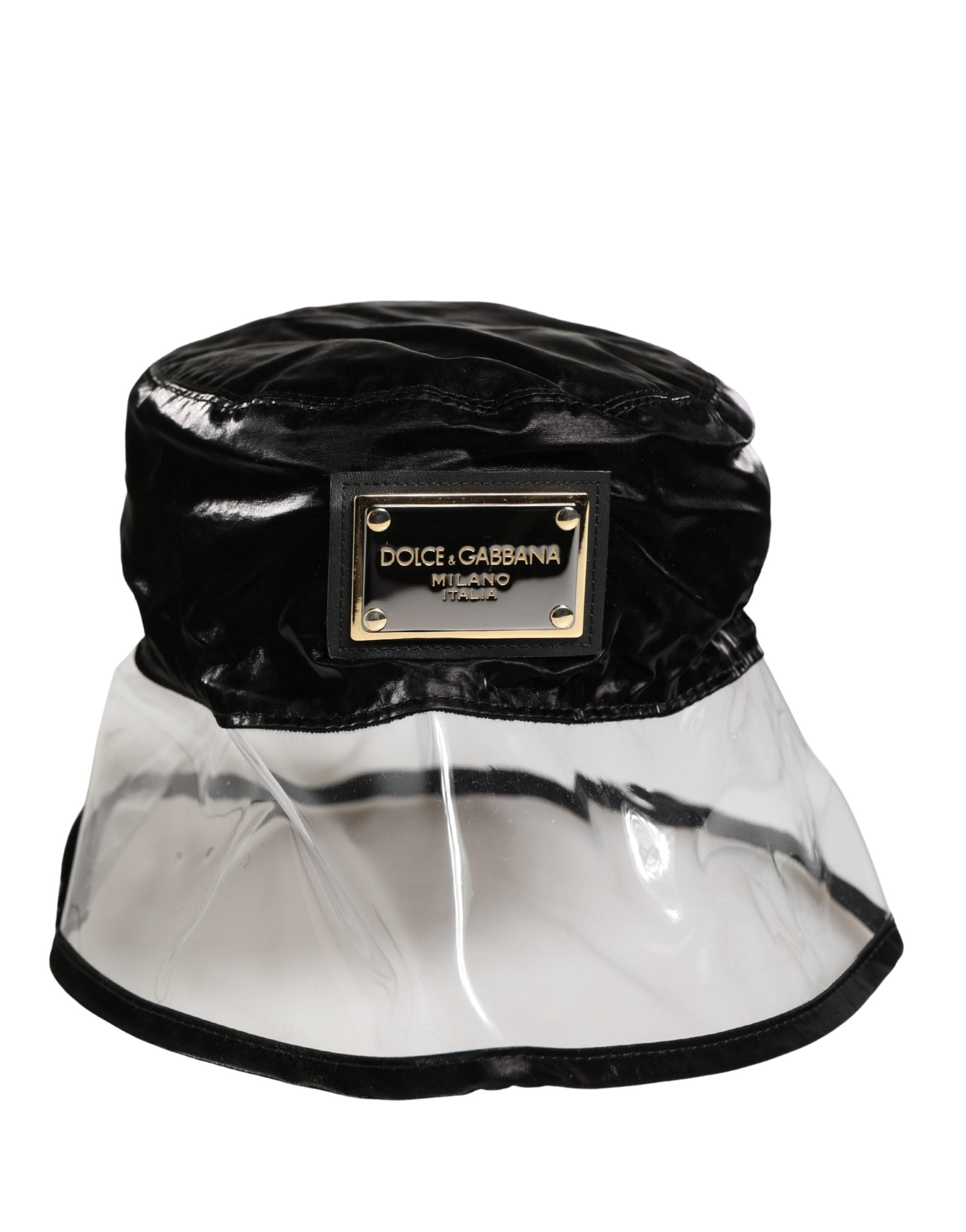 Black Nylon Plastic Fisherman Bucket Capello Hat