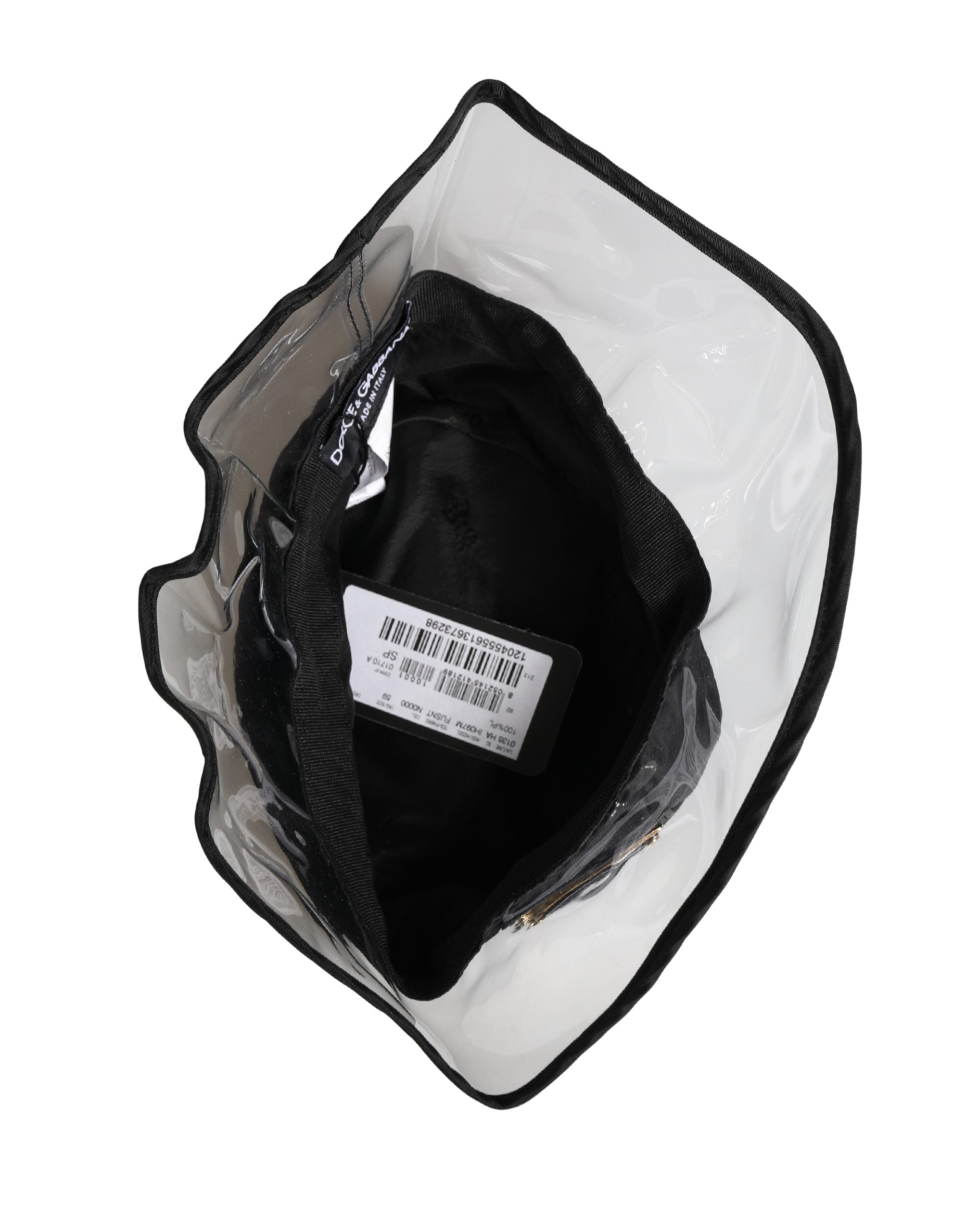 Men Black Plastic Fisherman Bucket Capello Hat