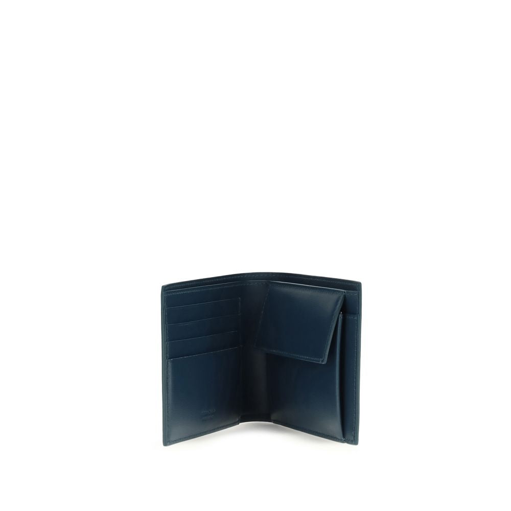 Blue Calf Leather Bos Taurus Wallet