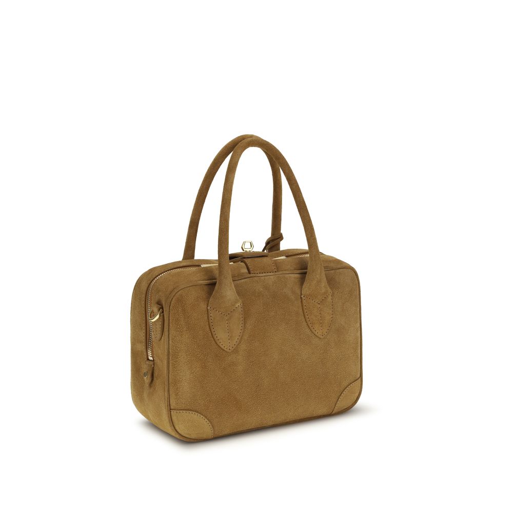 Beige Calf Leather Bos Taurus Handbag