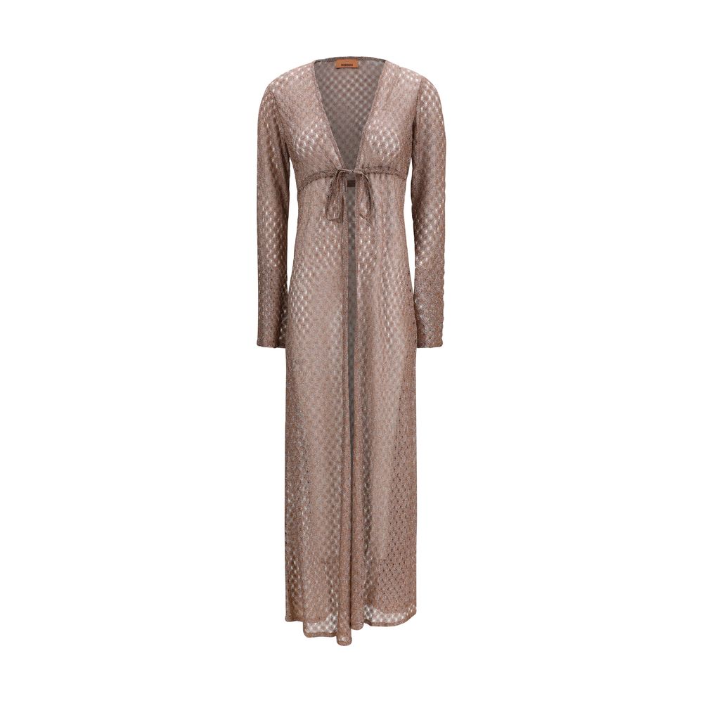 Brown Viscose Casual Dress