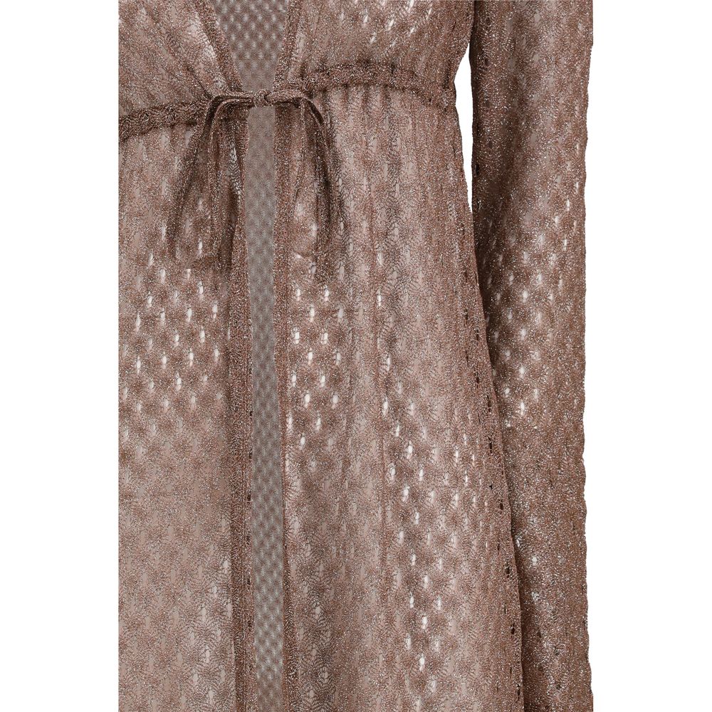 Brown Viscose Casual Dress
