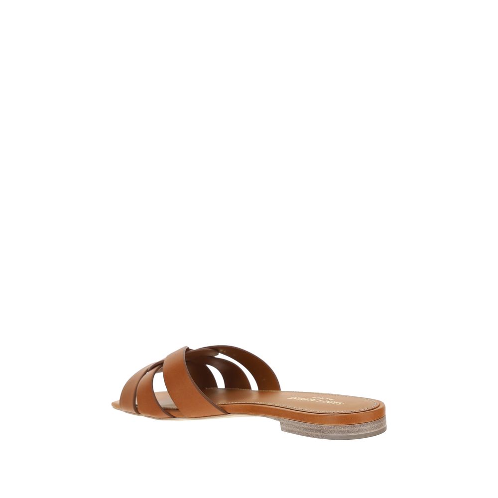 Brown Calf Leather Bos Taurus Sandals