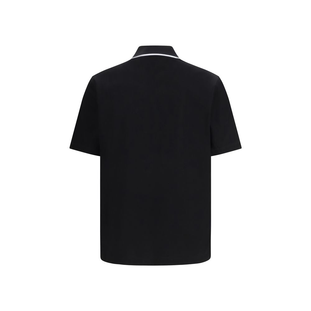 Black Cotton Polo Shirt