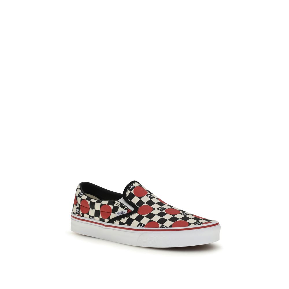 Multicolor Cotton Low Top Sneakers