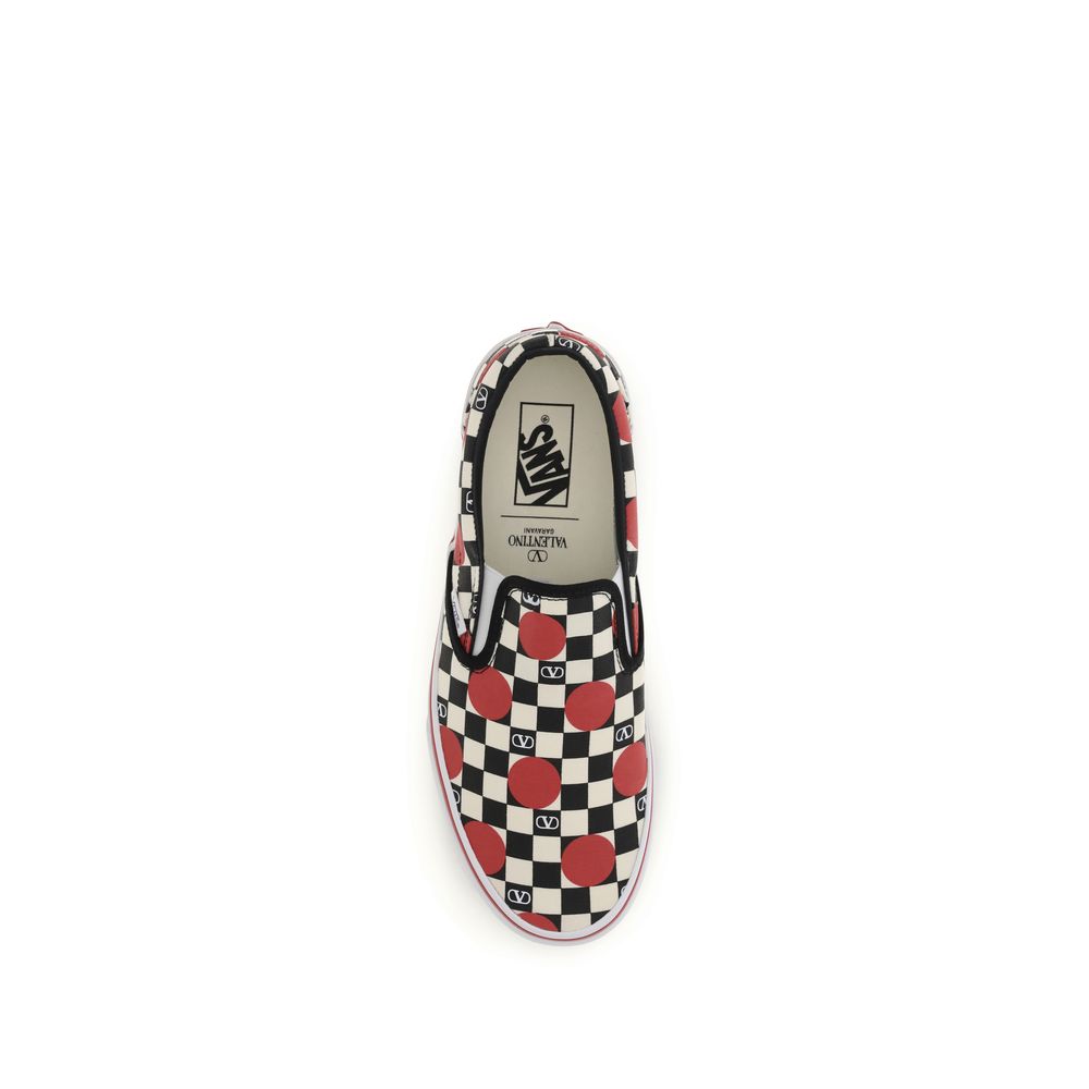 Multicolor Cotton Low Top Sneakers