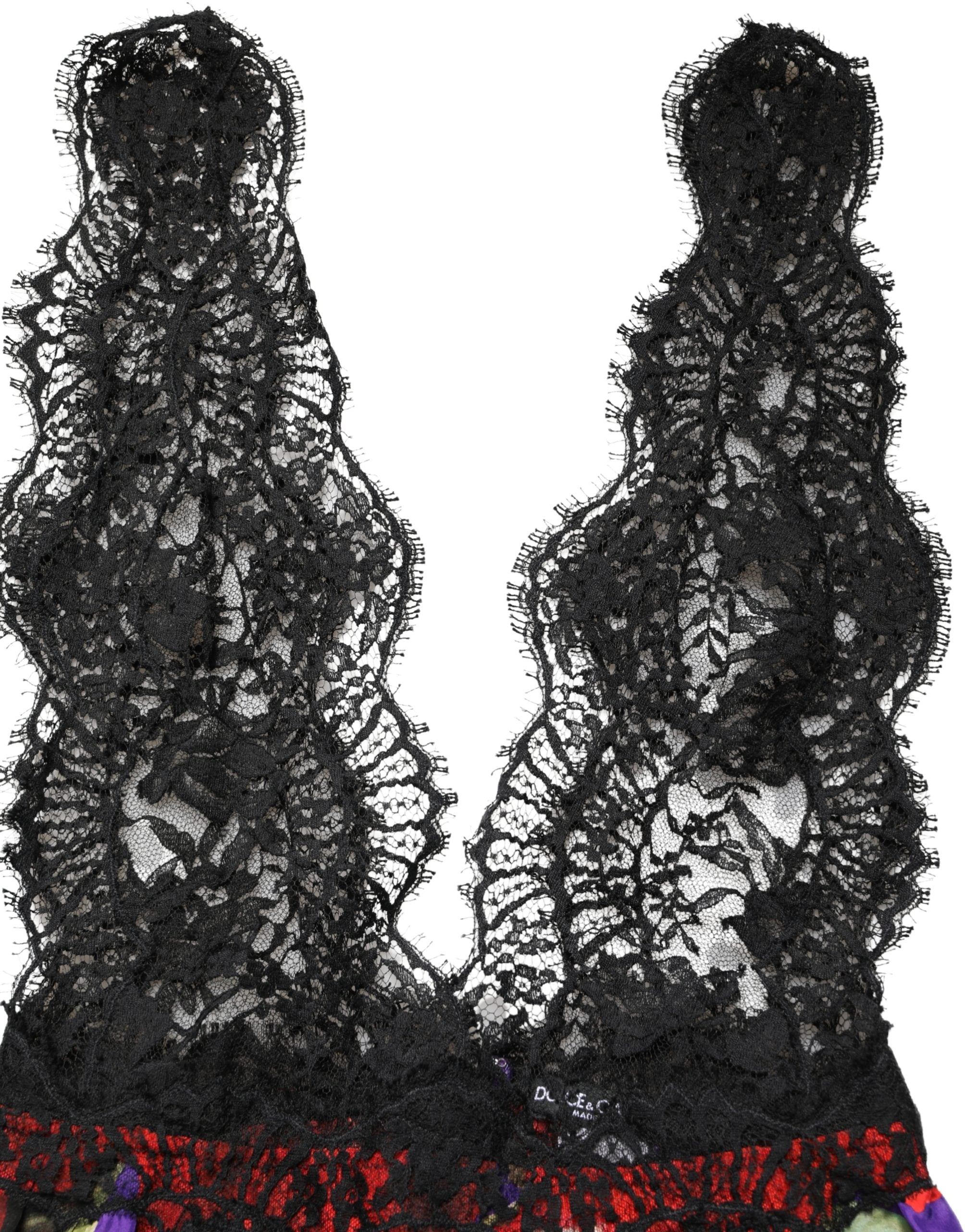 Multicolor Floral Lace Short Mini Sleeveless Dress