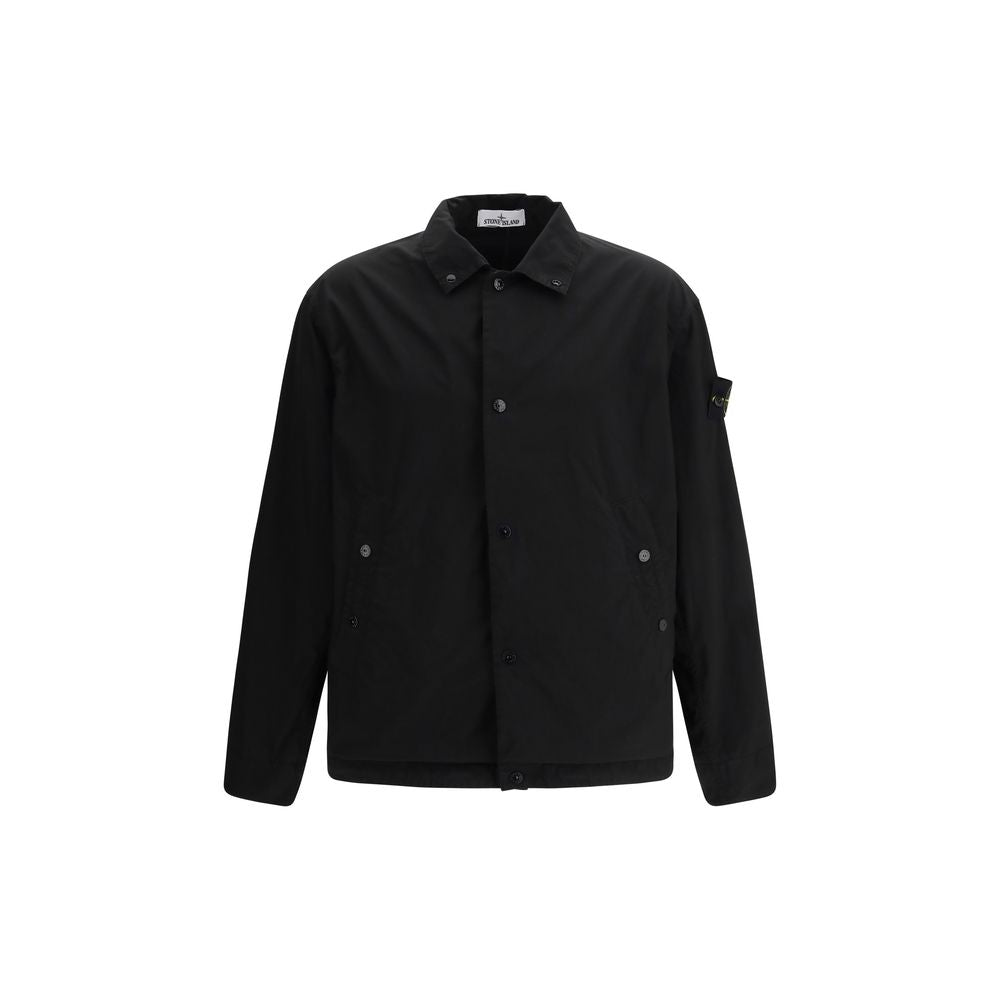Black Polyester Coat