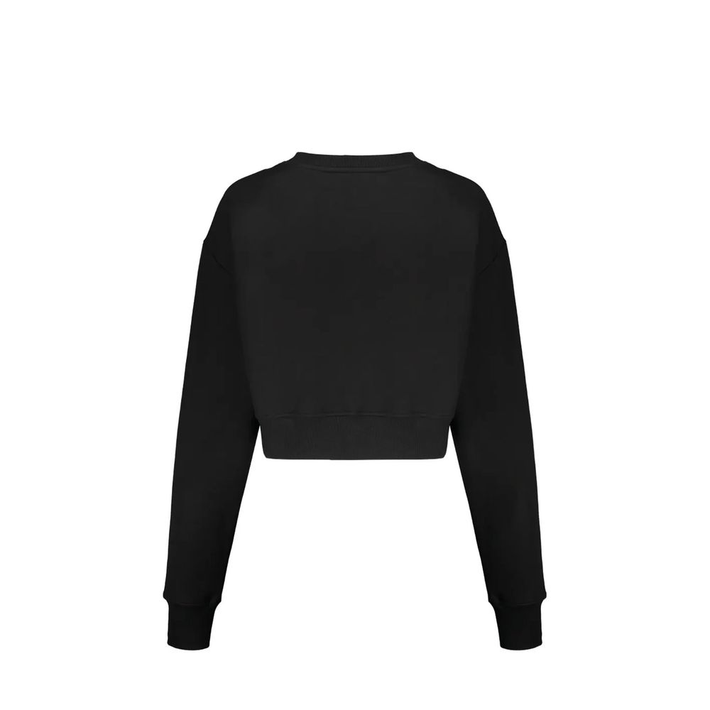 Black Cotton Sweatshirt