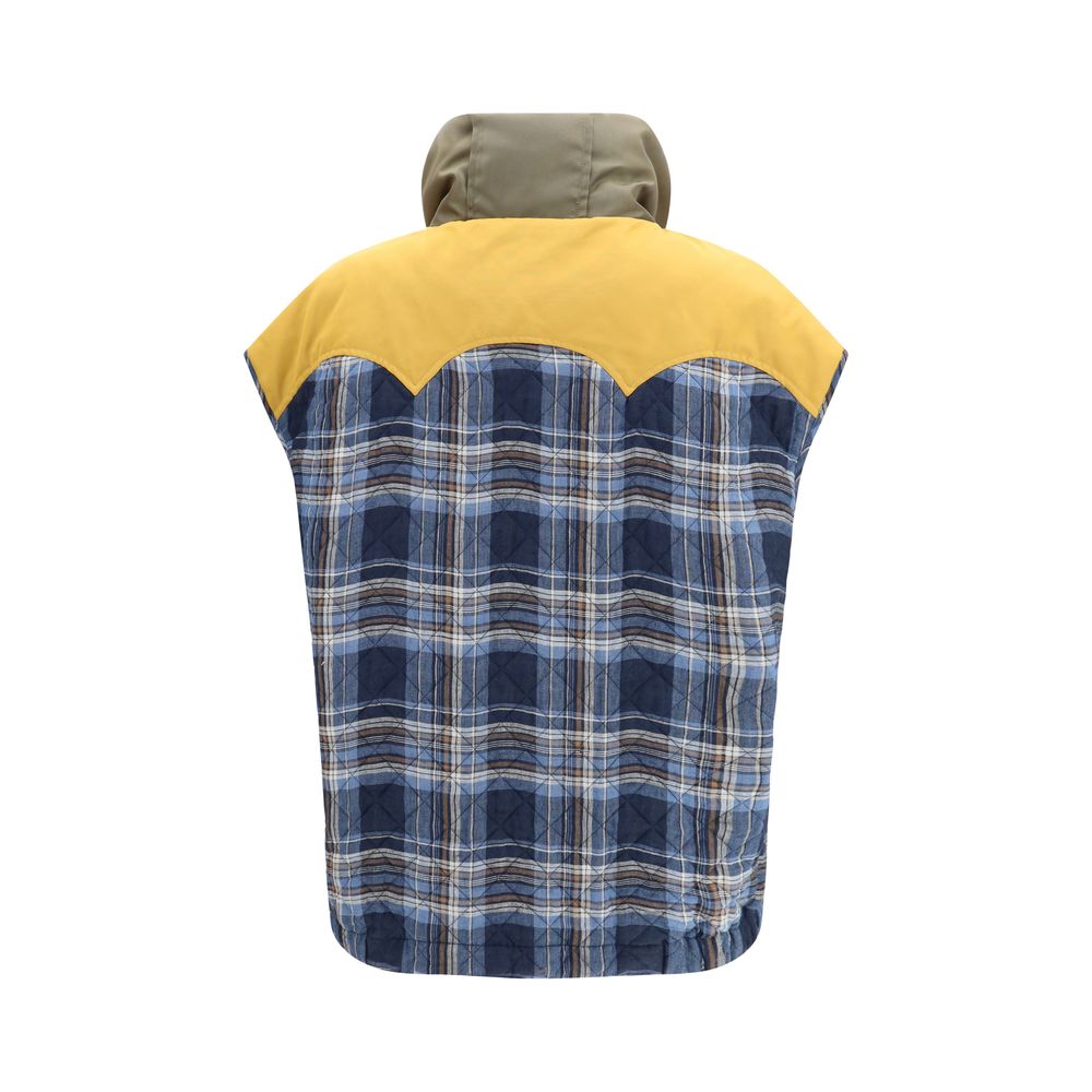 Blue Polyamide Jackets And Coat