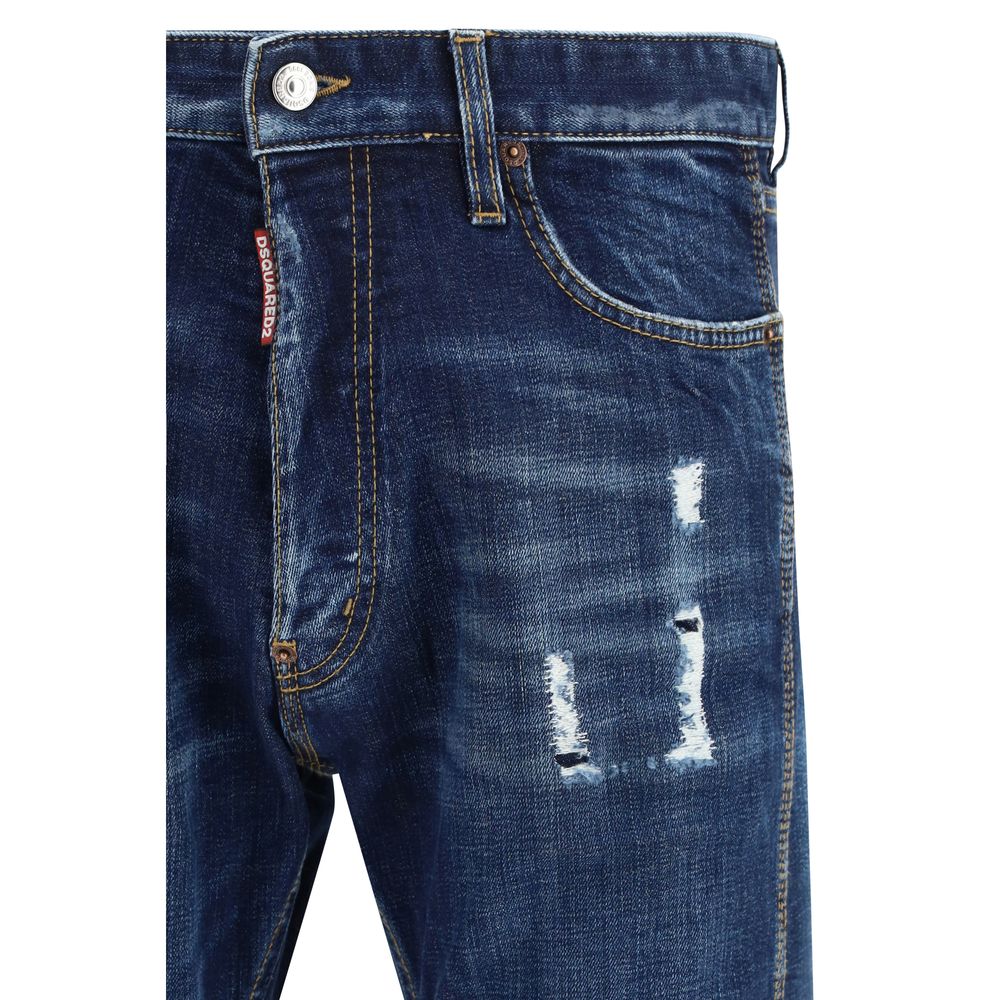 Blue Cotton Jeans Denim