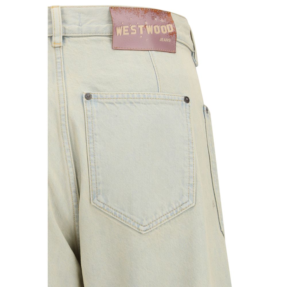 Blue Cotton Jeans Denim