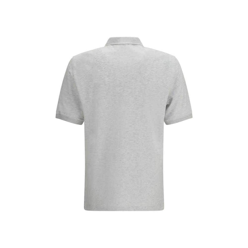 Gray Cotton Polo Shirt
