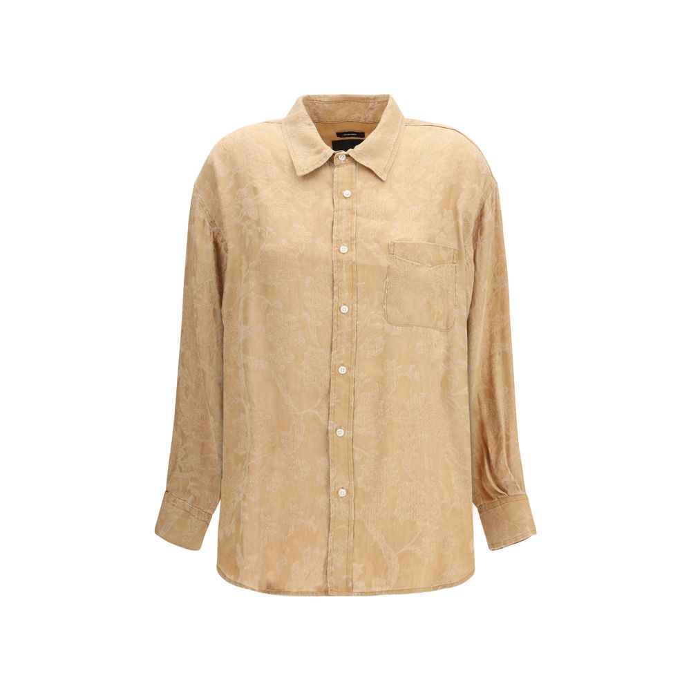 Orange Viscose Shirt