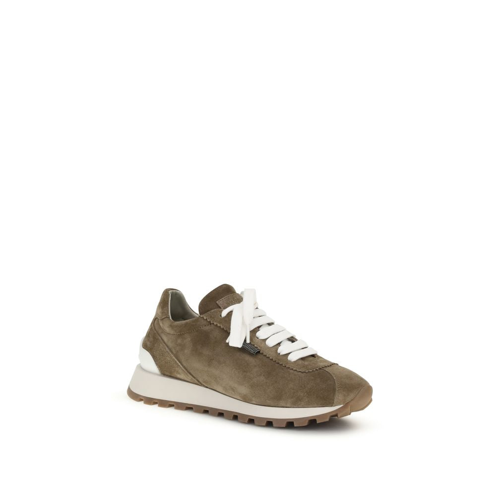 Brown Calf Leather Bos Taurus Platform Sneakers