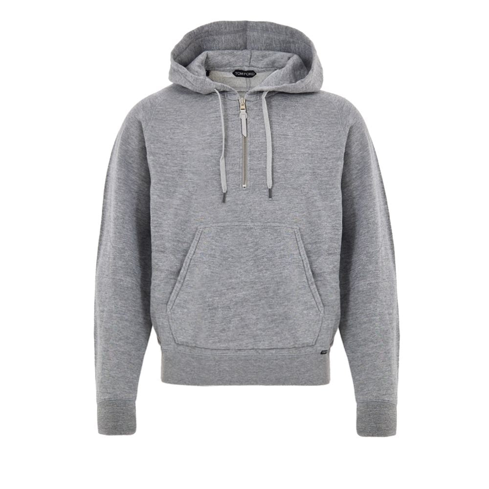 Gray Cotton Hoodie