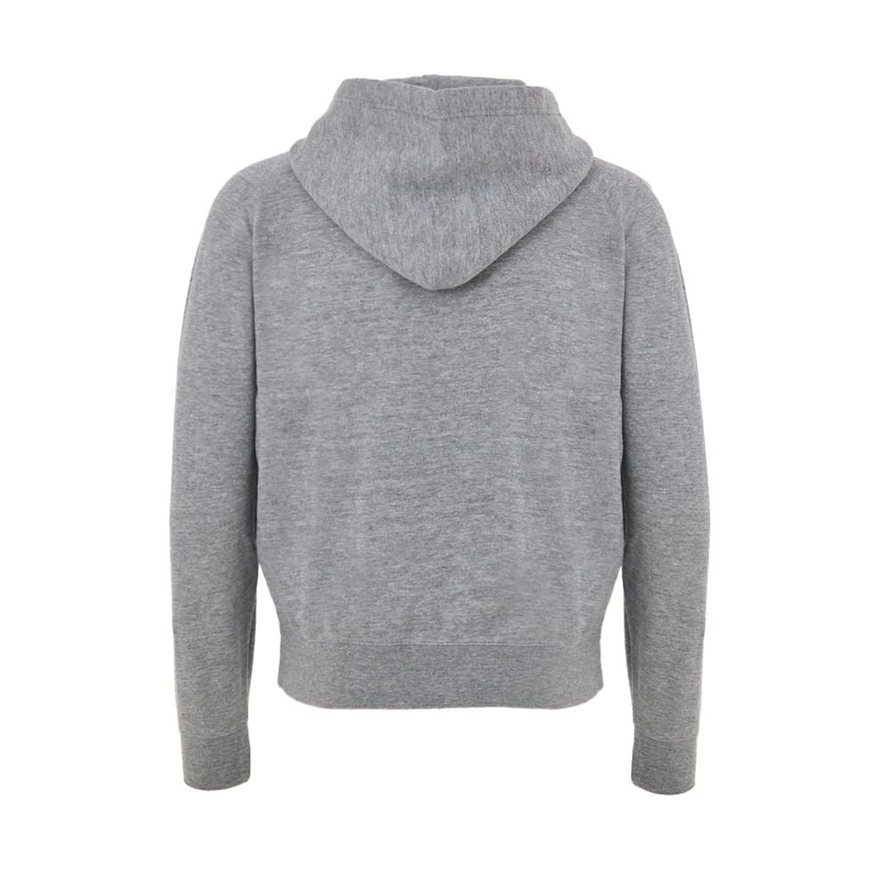 Gray Cotton Hoodie