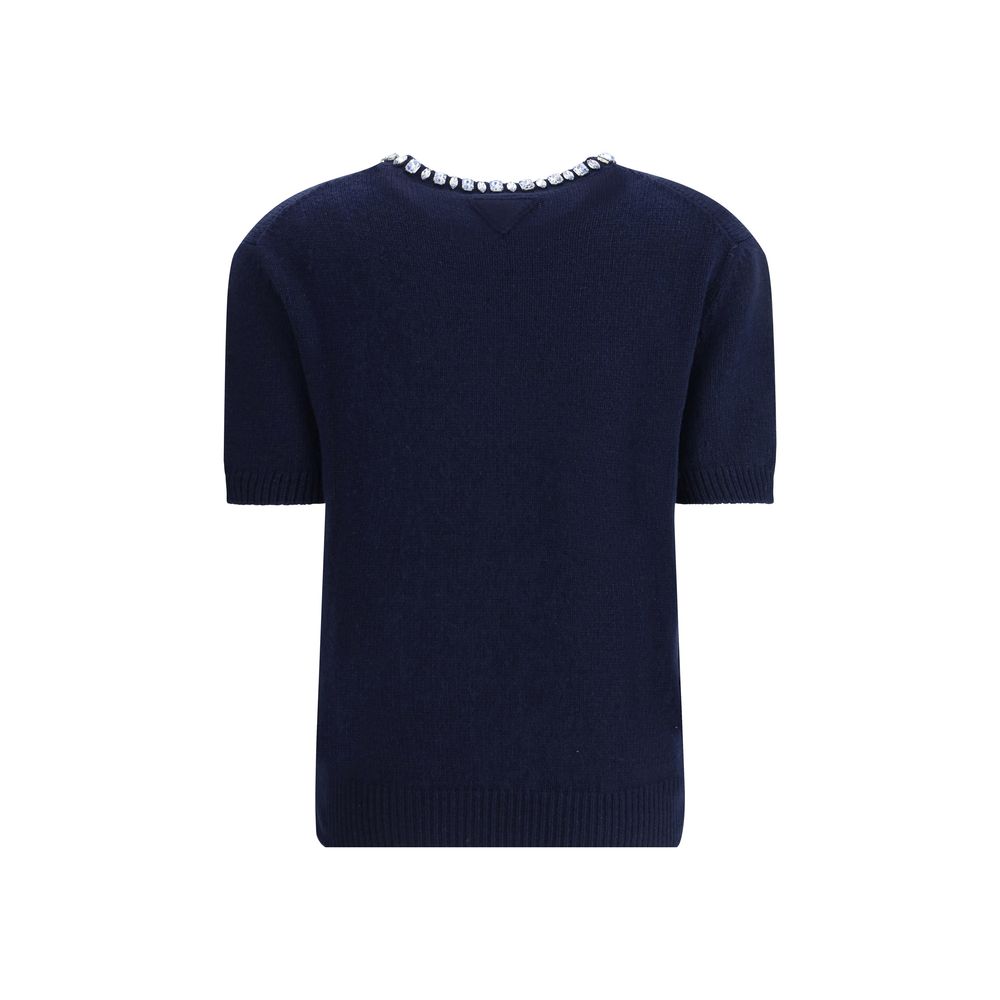 Blue Fleece Wool Sweatshirt