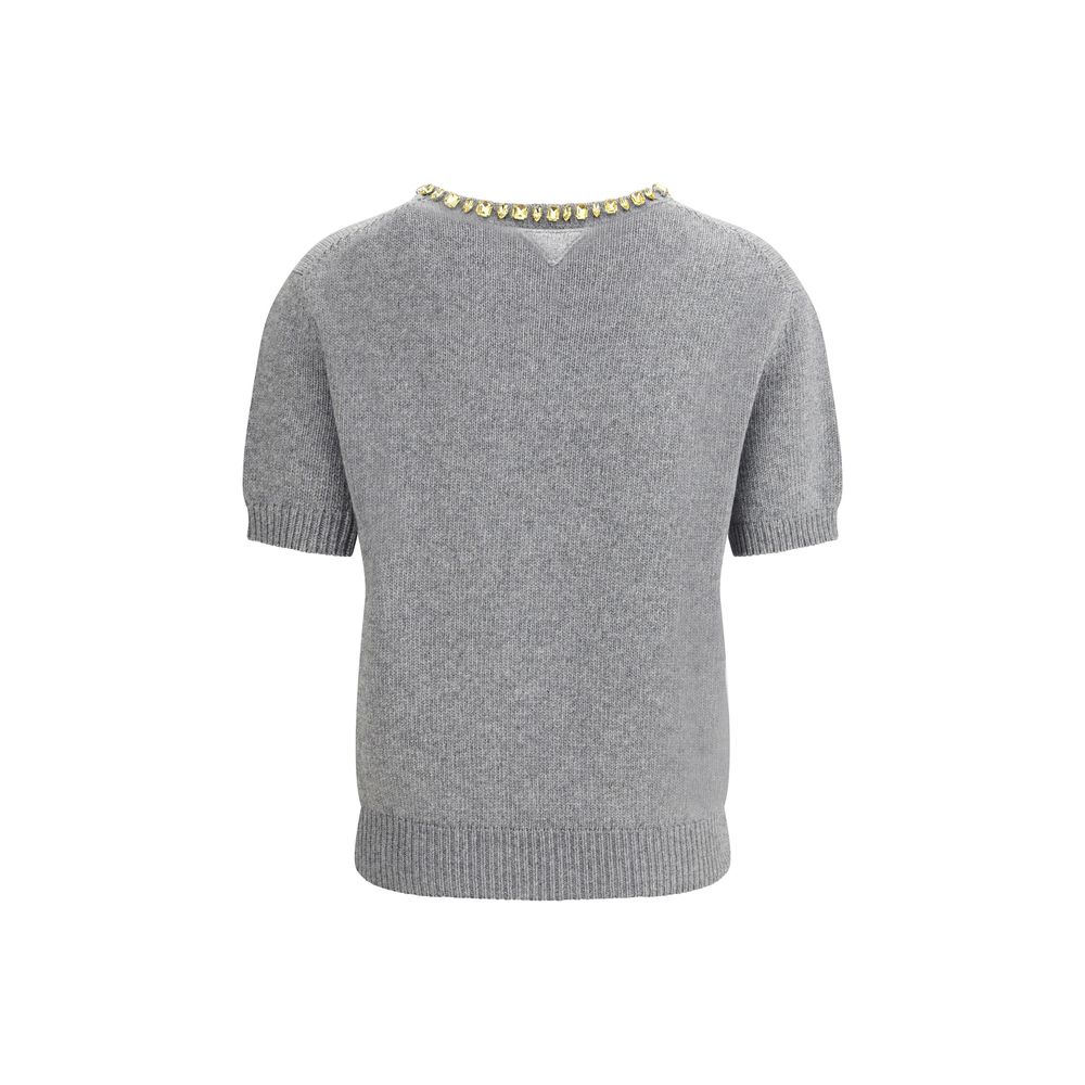 Gray Fleece Wool Sweatshirt