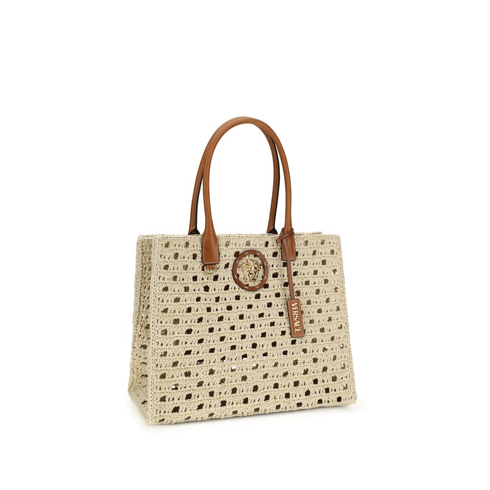 Beige Cotton Handbag