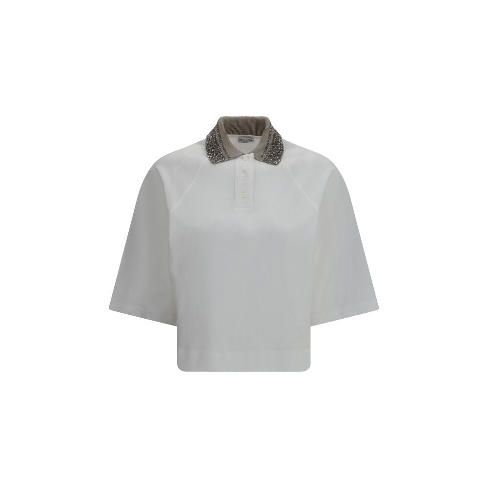 White Cotton Polo Shirt