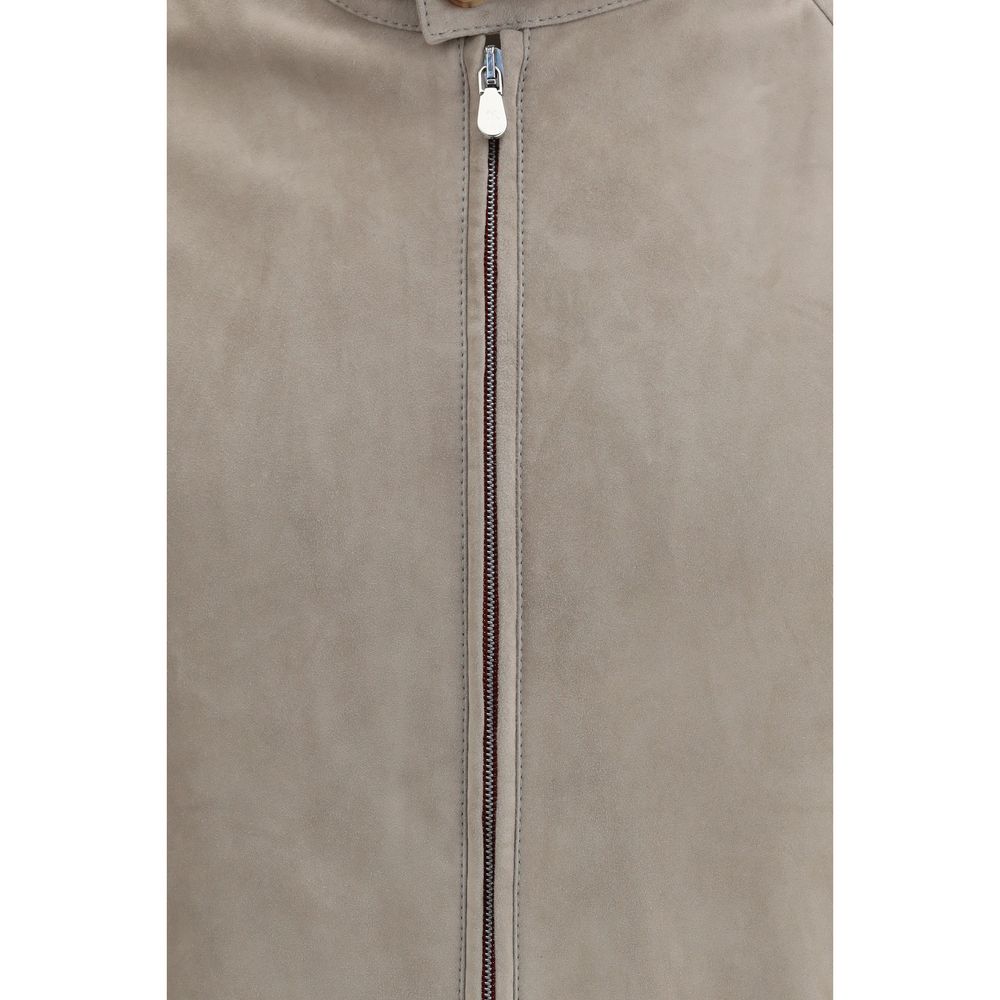 Bicolor Calf Leather Bos Taurus Full-Length Jacket