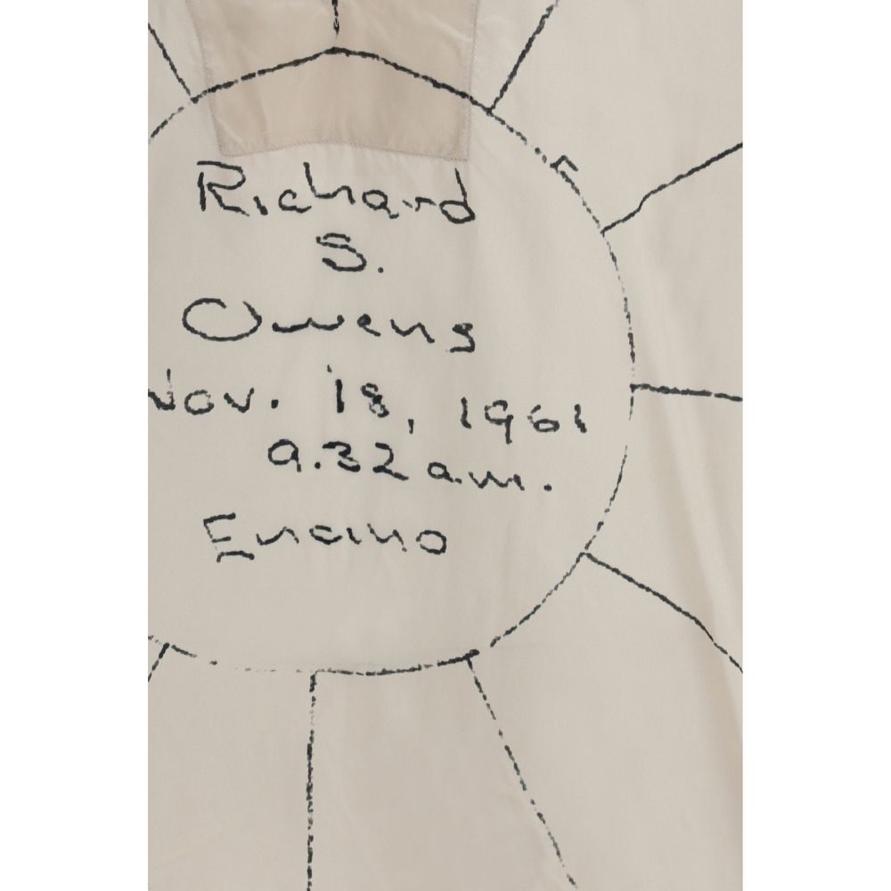 Beige Viscose Pattern Shirt