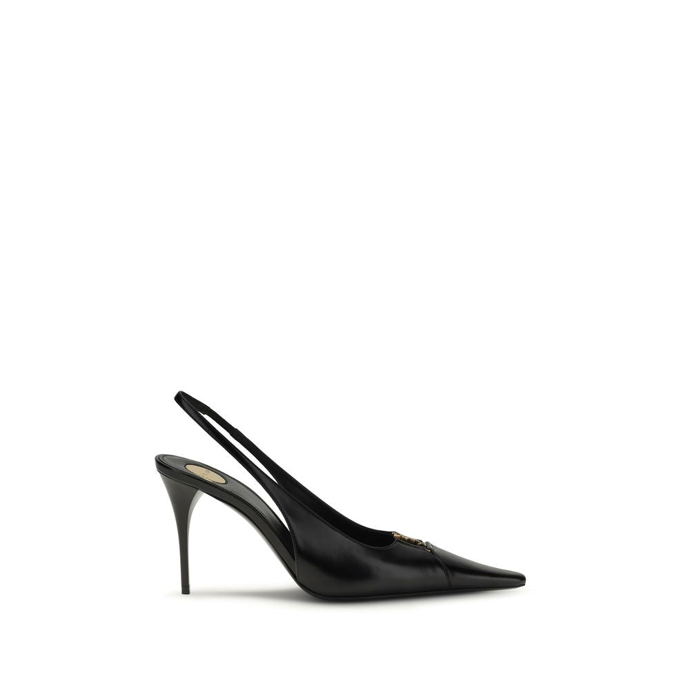 Black Calf Leather Bos Taurus High Heel Pumps