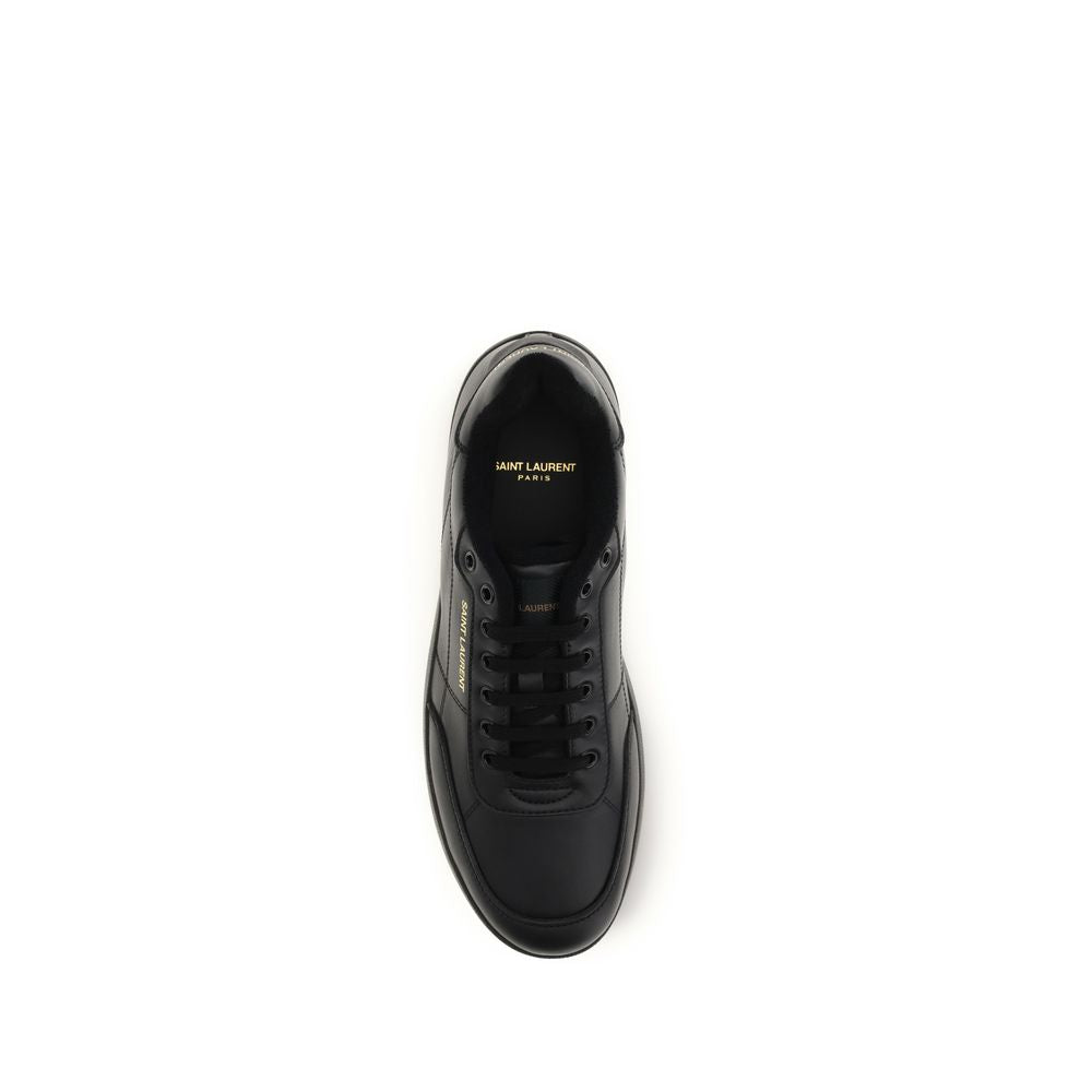 Black Calf Leather Bos Taurus Low Top Sneakers